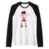 Dabbing Soccer Girl Northern Ireland Football Fans Jersey Raglan Baseball Tee view 1
