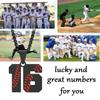 Aiyo Fashion Inspiration Baseball Jersey Number 0-99 Necklace - Stainless Steel Baseball Chain Pendant Necklace - Team Jewelry Gift for Boys & Girls view 3