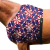 Harrison Howard Breathable Elastic Horse Shoulder Guard Anti-Rub Stretch Bib for Sensitive Skin, Lightweight Comfortable Fit US Flag Prism M view 1