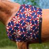 Harrison Howard Breathable Elastic Horse Shoulder Guard Anti-Rub Stretch Bib for Sensitive Skin, Lightweight Comfortable Fit US Flag Prism M view 2