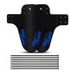 2pcs Bicycle Fenders Plastic Colorful Front/Rear Bike Mudguard MTB Bike Wings Mud Guard Cycling Accessories for Bicycle DaJiKan (Color : 2pcs Blue) view 1