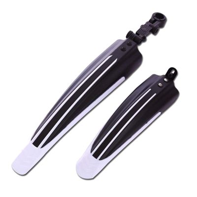 2 Pcs Bicycle Fenders Mountain Road Bike Mudguard Front Rear MTB Mud Guard Wings for Bicycle Accessories DaJiKan (Color : White)