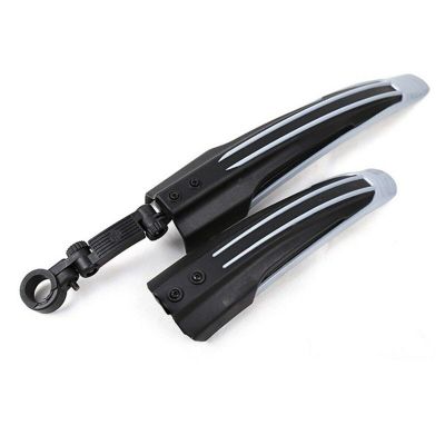 2 Pcs Bicycle Mudguard Mountain Bike Fenders Set Mudguards Bicycle Mudguard for Bicycle Front/Rear Fenders 6 Colors DaJiKan (Color : Grey Black)