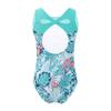 Yihuimin Kids Girls Digital Printed Cutout Back One Piece Gymnastics Leotard Ballet Dance Athletic Top Palm Leaves Green 4 Years view 1