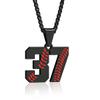 Aiyo Fashion Inspiration Baseball Jersey Number 0-99 Necklace - Stainless Steel Baseball Chain Pendant Necklace - Team Jewelry Gift for Boys & Girls view 1