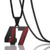 Aiyo Fashion Inspiration Baseball Jersey Number 0-99 Necklace - Stainless Steel Baseball Chain Pendant Necklace - Team Jewelry Gift for Boys & Girls view 2