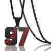 Aiyo Fashion Inspiration Baseball Jersey Number 0-99 Necklace - Stainless Steel Baseball Chain Pendant Necklace - Team Jewelry Gift for Boys & Girls view 2