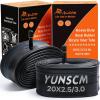 2-PCS 20x3 Heavy Duty E-Bike Tubes 20x2.50 20X3.0 AV32mm ETRTO 64/76-406 Inner Tubes 20" x 3.0" Compatible with 20x2.50/2.60/2.80/3.0 E-Bike Bicycle Fat Tire Tubes Schrader Valve view 1