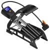 zhanghong Bike Foot Pump,200PSI Aluminum Portable Foot Air Floor Pumps, Double Cylinder LCD Digital Pressure Gauge,Bike Tire Pump for Road Bike,MTB view 1