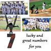 Aiyo Fashion Inspiration Baseball Jersey Number 0-99 Necklace - Stainless Steel Baseball Chain Pendant Necklace - Team Jewelry Gift for Boys & Girls view 3