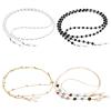 ONESING 4 Pcs Eyeglass Chains for Women Eyeglasses Strap Holder Beaded Glass Chains Glasses Lanyard Glasses Necklace Eyewear Retainer view 1