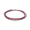 A&M GEMS & JEWELS A&M Natural Red Garnet Faceted Round 925 Sterling Silver Lobster Clasp Healing Beaded Gemstone Necklace Handmade Garnet Necklace Jewelry For Gift view 1