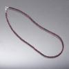 A&M GEMS & JEWELS A&M Natural Red Garnet Faceted Round 925 Sterling Silver Lobster Clasp Healing Beaded Gemstone Necklace Handmade Garnet Necklace Jewelry For Gift view 4