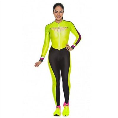 CYTSH Cycling Jersey Set For Women Jumpsuit Summer Long Sleeve Bike Suit Bicycle Clothing Pro Team Triathlon (ColorG : 122, Size : 3XL)