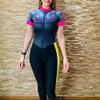 CYTSH Cycling Suit Jumpsuit Women 20D Gel Cycling Set On Trousers And Short Sleeves Bike Clothing (Color : 3414, Size : XXS) view 1