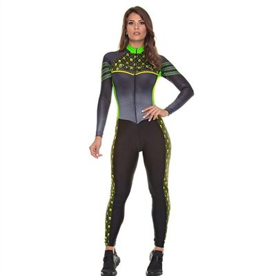 CYTSH Cycling Jersey Set For Women Jumpsuit Summer Long Sleeve Bike Suit Bicycle Clothing Pro Team Triathlon (ColorG : 2177, Size : XL)