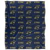 East Tennessee State University Lions Blanket, 50" x 60", Logo Pattern, Silky Touch Super Soft Throw view 2