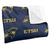 East Tennessee State University Lions Blanket, 50" x 60", Logo Pattern, Silky Touch Super Soft Throw view 3