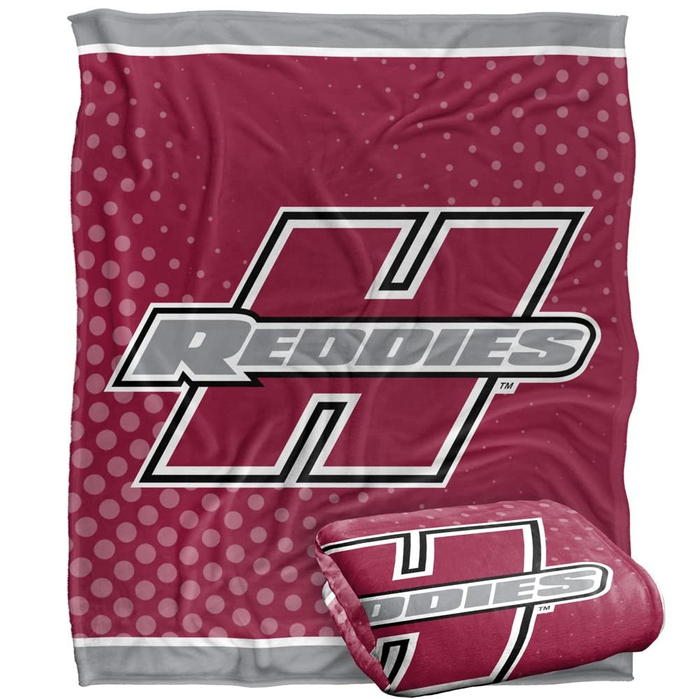Henderson State University Reddies Blanket, 50" x 60", Logo Dots, Silky Touch Super Soft Throw