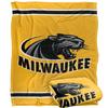 University of Wisconsin Milwaukee Panthers Blanket, 50" x 60", Primary Logo Stripes, Silky Touch Super Soft Throw view 1