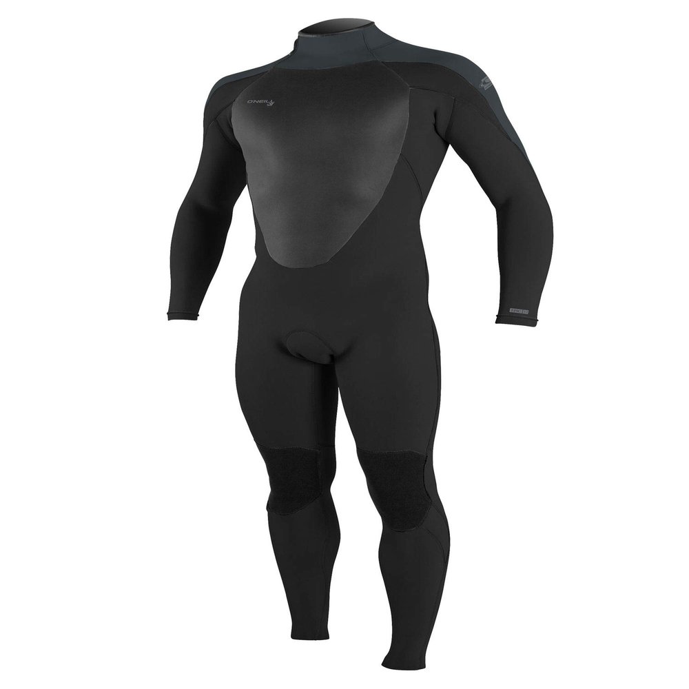 O'Neill Men's Epic 3/2mm Back Zip Full Wetsuit Black/Gunmetal/Black, X-Large