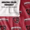 Bridgewater State Univeristy Bears Blanket, 36" x 58", Logo Pattern, Silky Touch Super Soft Throw view 4