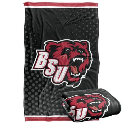 Bridgewater State Univeristy Bears Blanket, 36" x 58", Logo Dots, Silky Touch Super Soft Throw