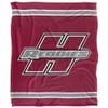 Henderson State University Reddies Blanket, 50" x 60", Primary Logo Stripes, Silky Touch Super Soft Throw view 2