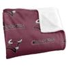Colorado Mesa University Mavericks Blanket, 36" x 58", Logo Pattern, Silky Touch Super Soft Throw view 3