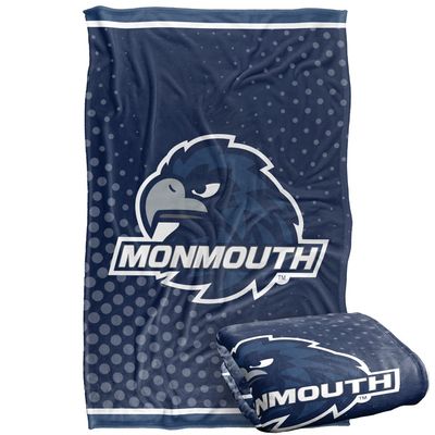 Monmouth Univeristy Hawks Blanket, 36" x 58", Logo Dots, Silky Touch Super Soft Throw