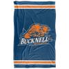 Bucknell University Bison Blanket, 36" x 58", Primary Logo Stripes, Silky Touch Super Soft Throw view 2