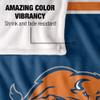 Bucknell University Bison Blanket, 36" x 58", Primary Logo Stripes, Silky Touch Super Soft Throw view 4
