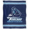University of San Diego Toreros Blanket, 50" x 60", Primary Logo Stripes, Silky Touch Super Soft Throw view 2