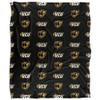 Virginia Commonwealth University Rams Blanket, 50" x 60", Logo Pattern, Silky Touch Super Soft Throw view 2