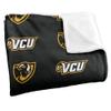 Virginia Commonwealth University Rams Blanket, 50" x 60", Logo Pattern, Silky Touch Super Soft Throw view 3
