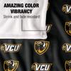 Virginia Commonwealth University Rams Blanket, 50" x 60", Logo Pattern, Silky Touch Super Soft Throw view 4