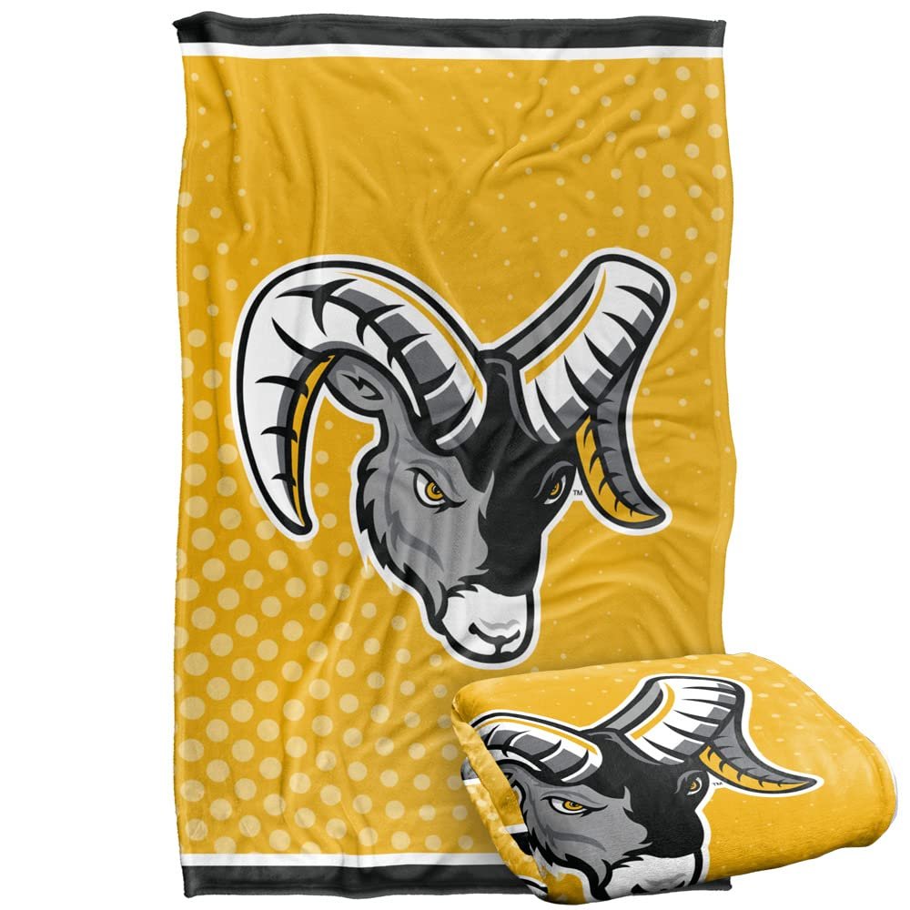 Framingham State University Rams Blanket, 36" x 58", Logo Dots, Silky Touch Super Soft Throw