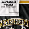 Framingham State University Rams Blanket, 36" x 58", Primary Logo Stripes, Silky Touch Super Soft Throw view 4