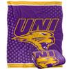 University of Northern Iowa Panthers Blanket, 50" x 60", Logo Dots, Silky Touch Super Soft Throw view 1