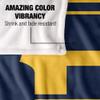 East Tennessee State University Lions Blanket, 50" x 60", Primary Logo Stripes, Silky Touch Super Soft Throw view 4