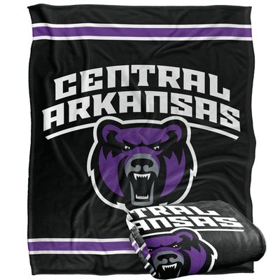 University of Central Arkansas Bears Blanket, 50" x 60", Primary Logo Stripes, Silky Touch Super Soft Throw