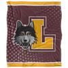 Loyola Univeristy Chicago Ramblers Blanket, 50" x 60", Logo Dots, Silky Touch Super Soft Throw view 2