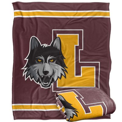 Loyola Univeristy Chicago Ramblers Blanket, 50" x 60", Primary Logo Stripes, Silky Touch Super Soft Throw