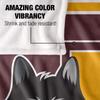 Loyola Univeristy Chicago Ramblers Blanket, 50" x 60", Primary Logo Stripes, Silky Touch Super Soft Throw view 4