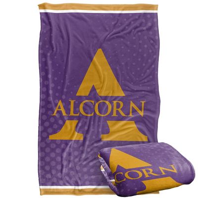 Alcorn State University Braves Blanket, 36" x 58", Logo Dots, Silky Touch Super Soft Throw