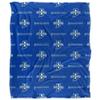 Indiana State University Sycamores Blanket, 50" x 60", Logo Pattern, Silky Touch Super Soft Throw view 2