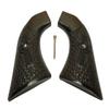 Ebony Braided Celtic Cross Ruger Super Blackhawk Grips X view 1