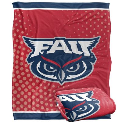 Florida Atlantic University Owls Blanket, 50" x 60", Logo Dots, Silky Touch Super Soft Throw