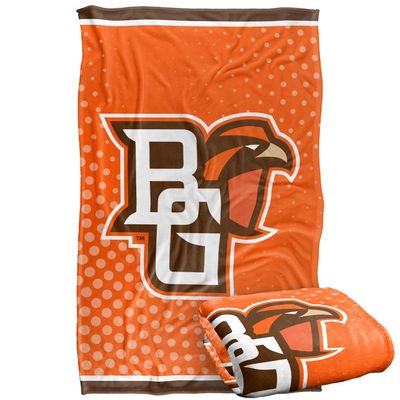 Bowling Green State University Wildcats Blanket, 36" x 58", Logo Dots, Silky Touch Super Soft Throw