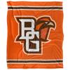 Bowling Green State University Wildcats Blanket, 50" x 60", Primary Logo Stripes, Silky Touch Super Soft Throw view 2